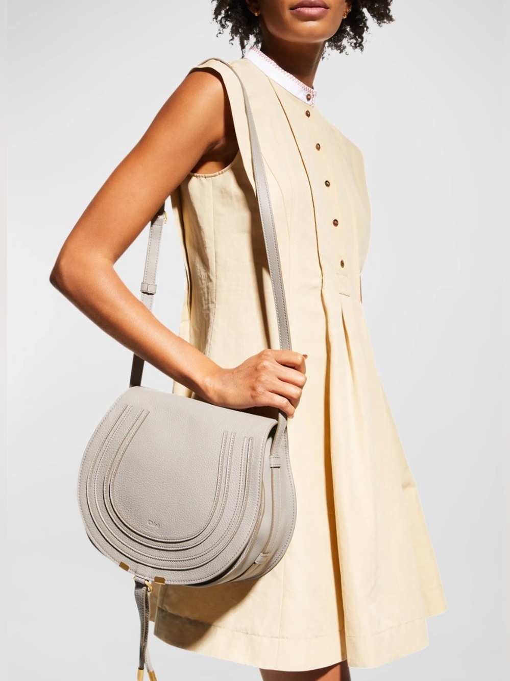 *NWT* Chloe Marcie Medium Crossbody Bag in Grained Leather - Picture 2 of 6